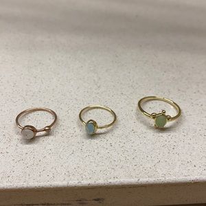 Sterling Silver Pura Vida Rings Bundle